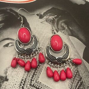 Pink Chandelier Earrings